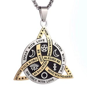 Stainless Steel Witches Hollow Knot Necklace